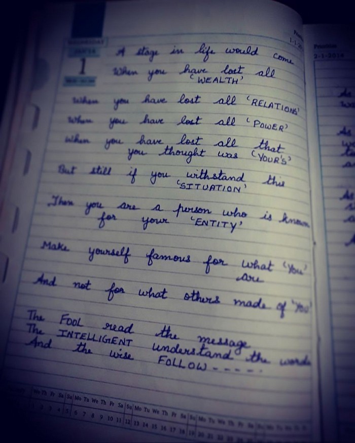My words